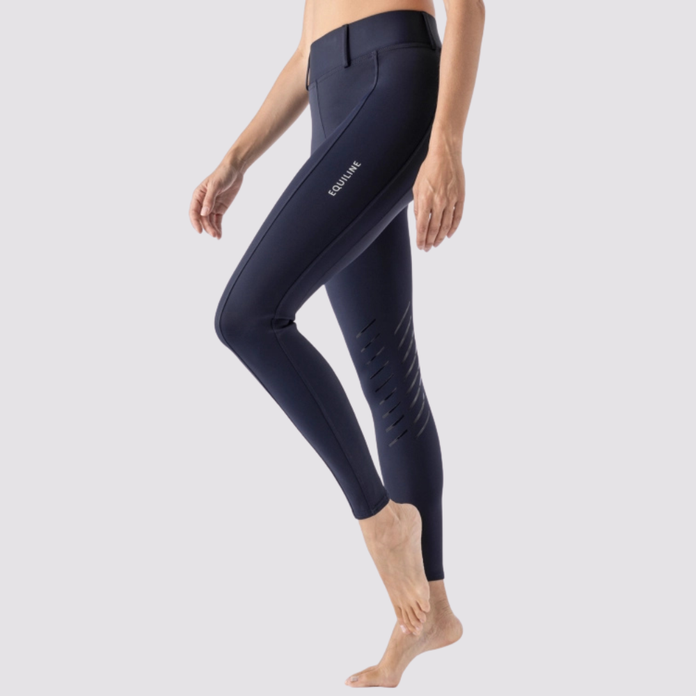 Ladies Carbek Knee Grip Legging Breeches with Phone Pocket - Navy