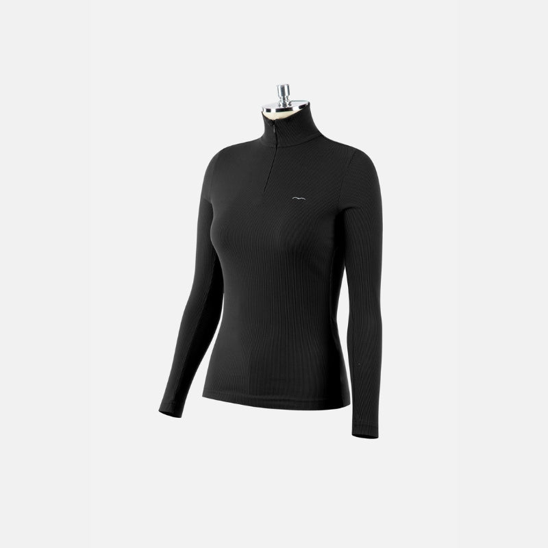 Ladies Boston Turtleneck Training Polo - Black