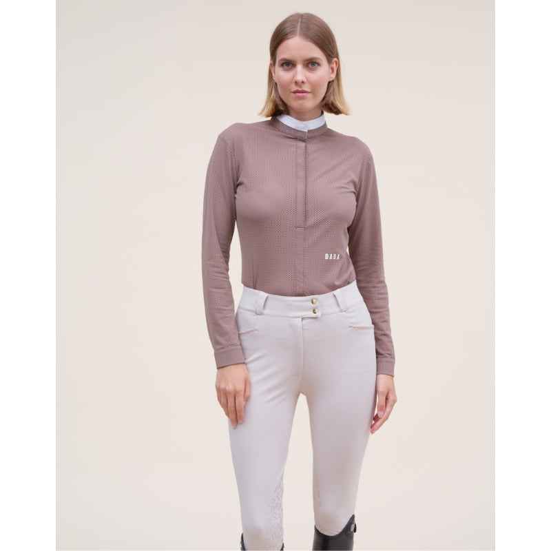 Ladies Helios L/S Show Shirt - Taupe