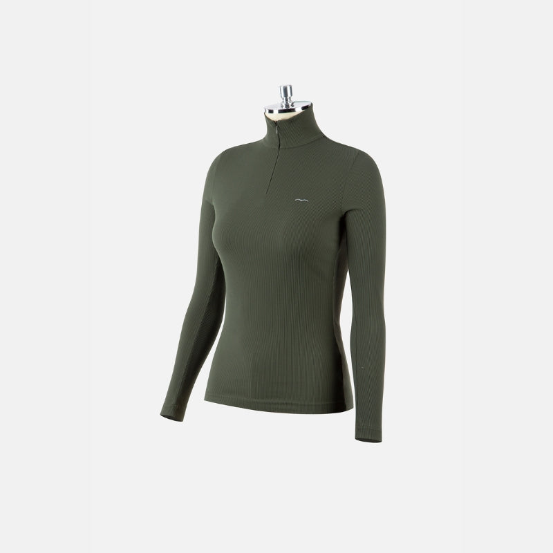 Ladies Boston Turtleneck Training Polo - Forest Green