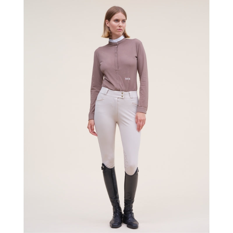 Ladies Helios L/S Show Shirt - Taupe