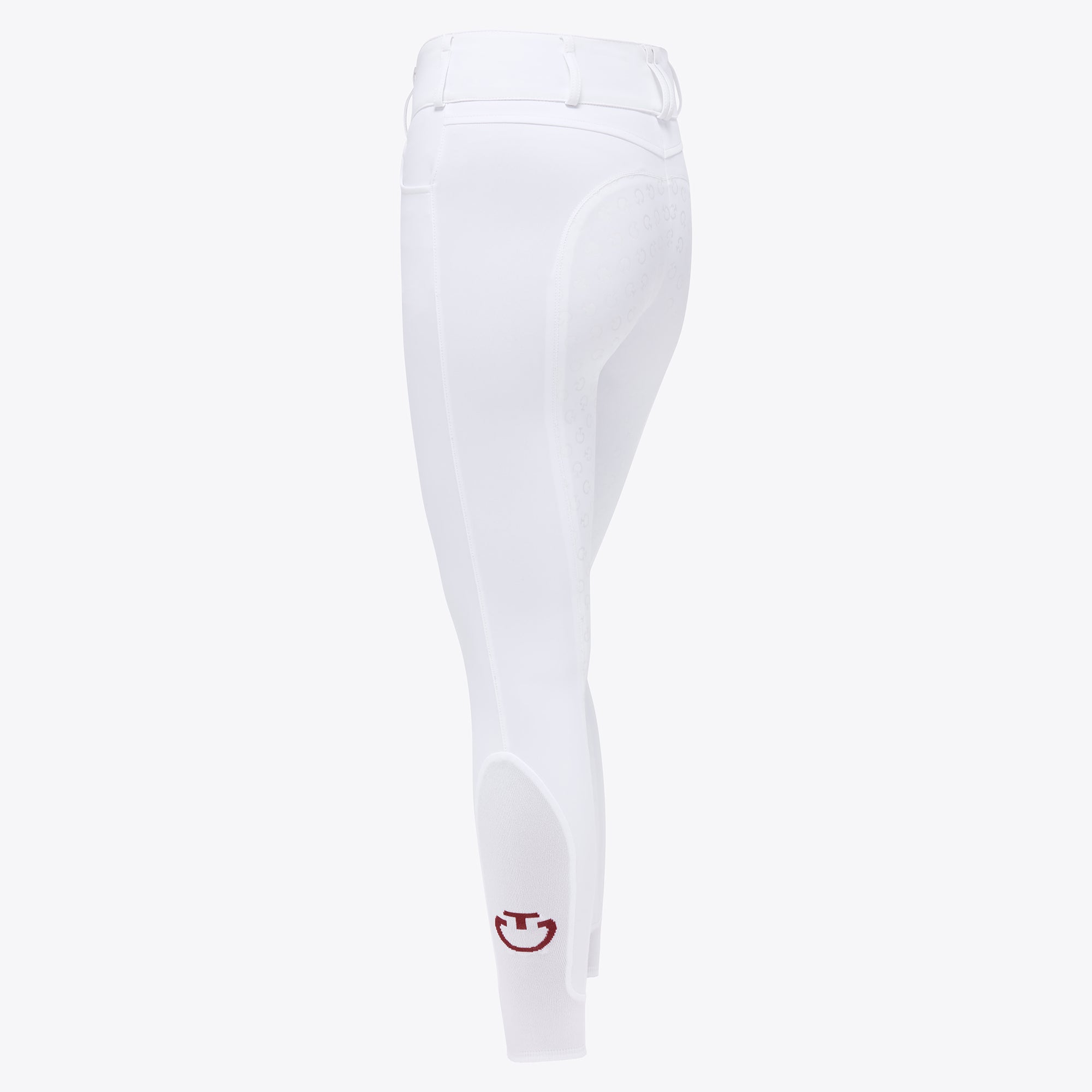 Ladies High Rise Silicone Full Seat Breeches - White (LAST ONE - IT42 - UK10 - FR36)