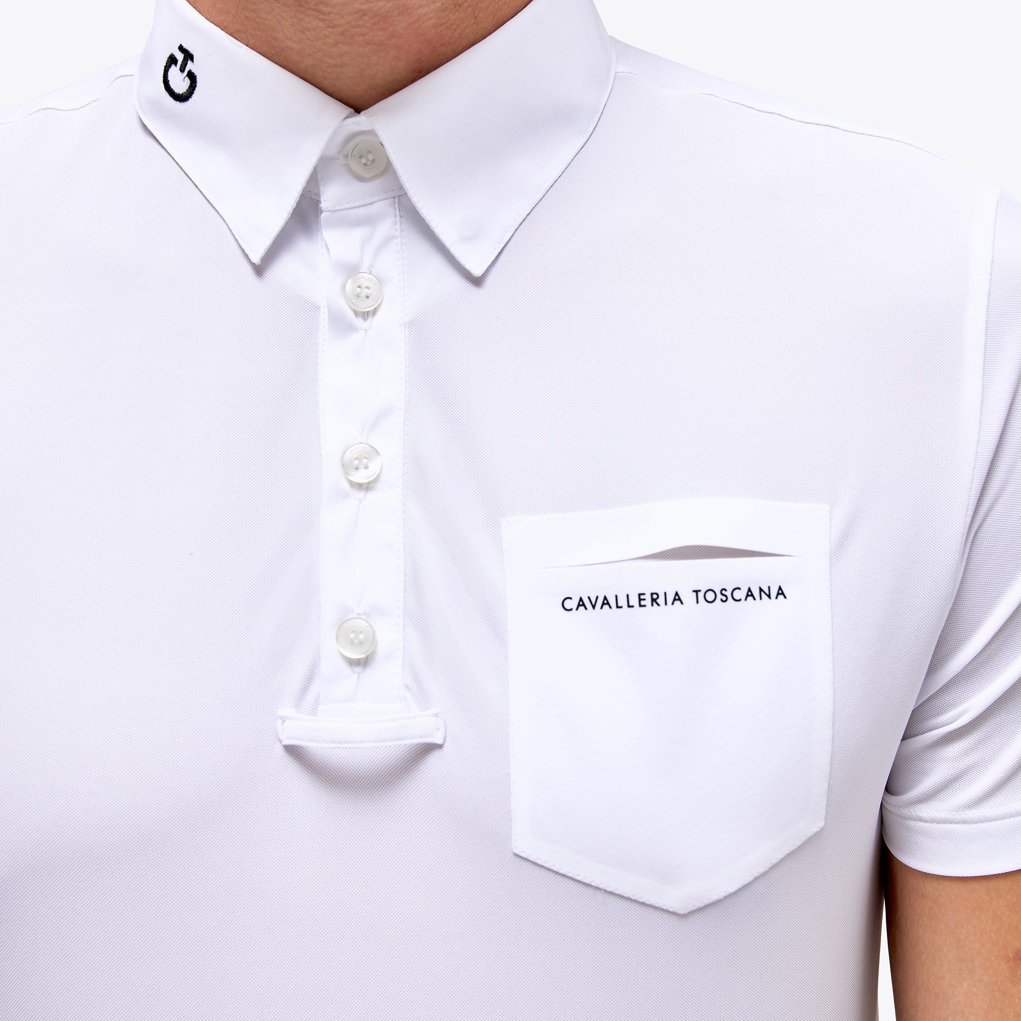 Men's Show Shirt with Buttons - White (LAST ONE - X-LARGE)