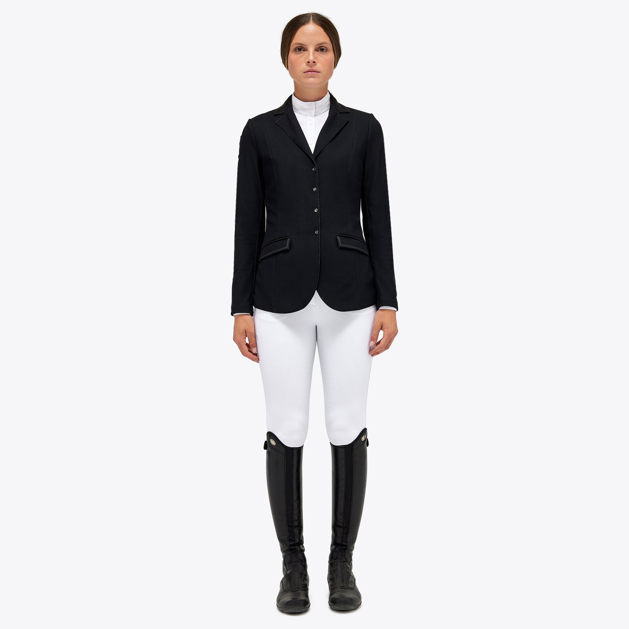 Ladies Lightweight Zip Jersey Show Jacket - Black Print (LAST ONE - IT44 - UK12)