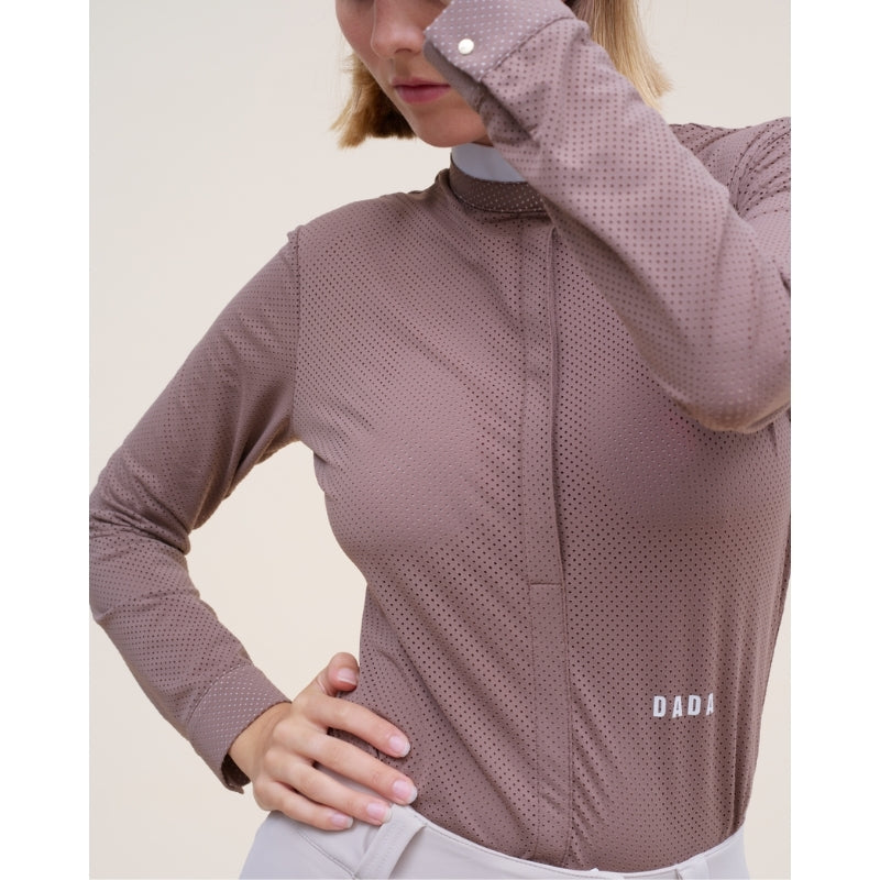 Ladies Helios L/S Show Shirt - Taupe