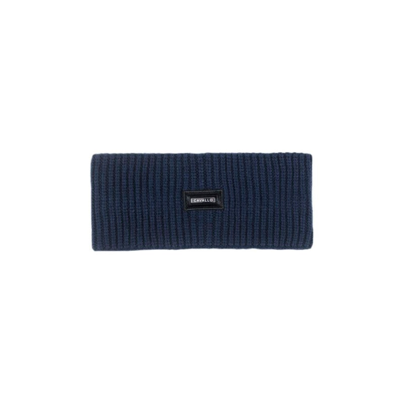 Ladies Cavalmattie Knitted Headband - Navy