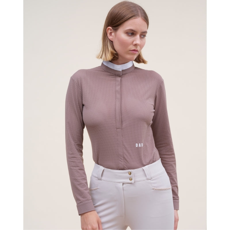 Ladies Helios L/S Show Shirt - Taupe