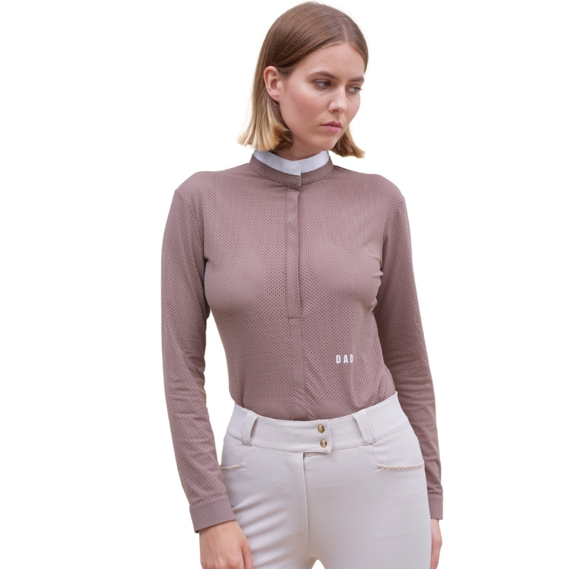 Ladies Helios L/S Show Shirt - Taupe