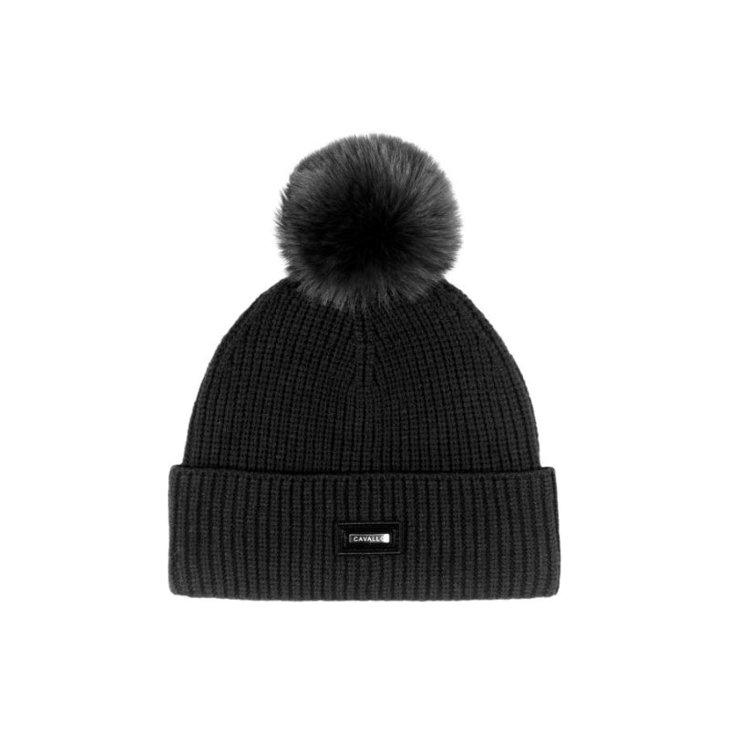 Ladies Cavalmea Knitted Beanie - Black