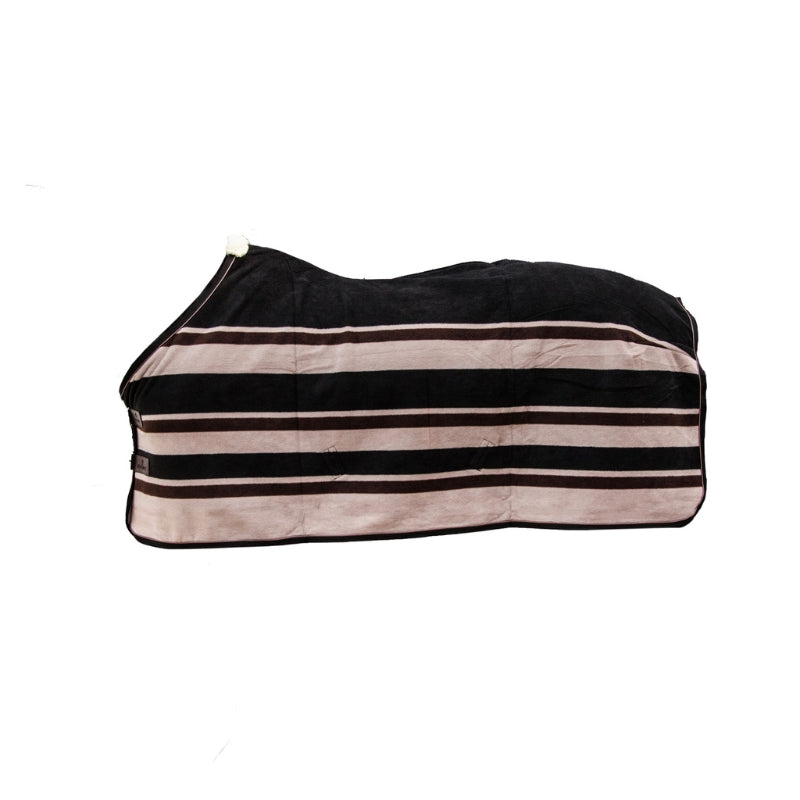 Fleece Rug Heavy - Stripes Brown/Beige