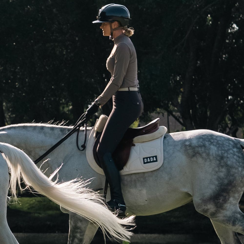 Fit For Fun Jumping Saddle Pad - Chalk