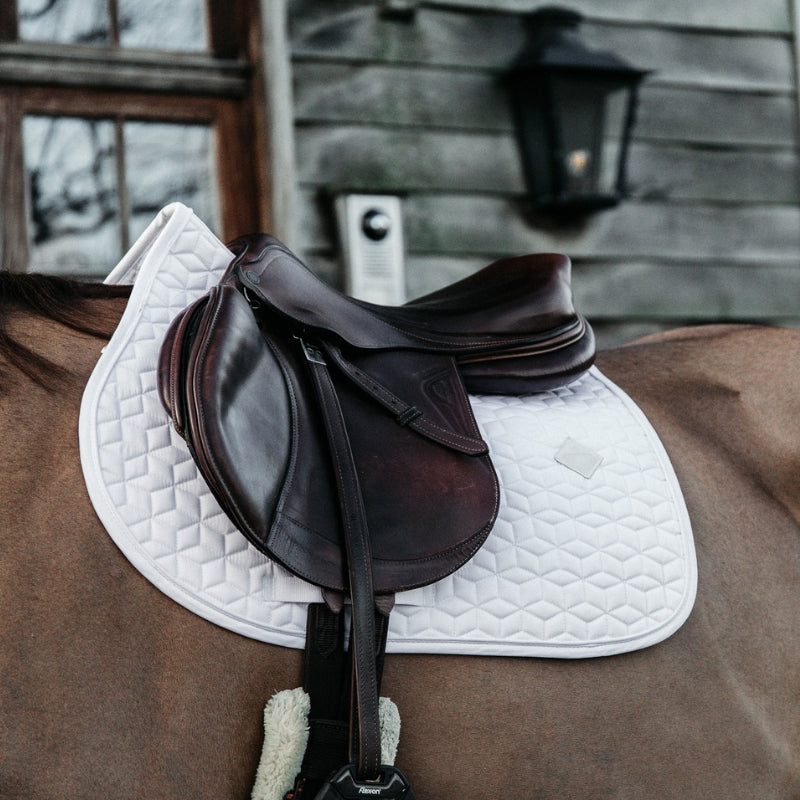 Classic Jumping Saddle Pad - White