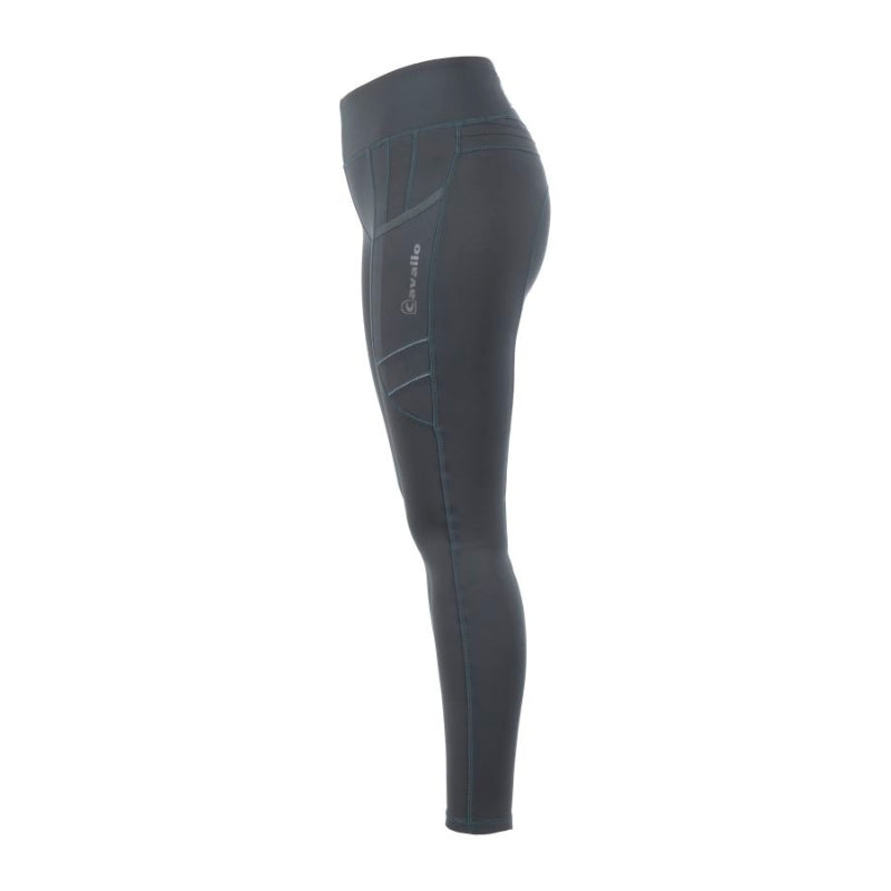 Ladies Cavallin Grip High Rise Leggings - Silver Pine