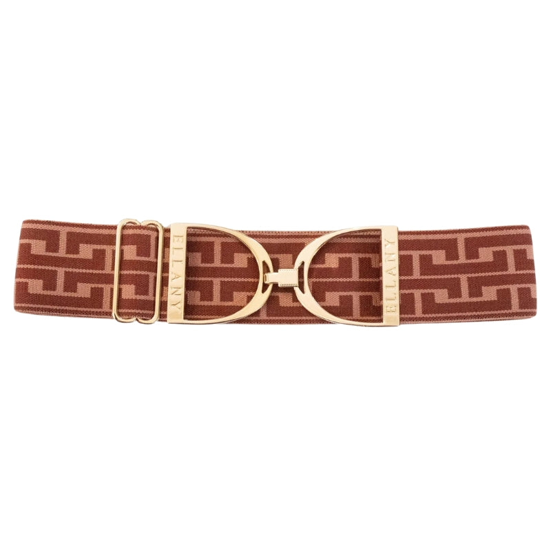 2" Gold Stirrup Elastic Belt - Rose Fallon