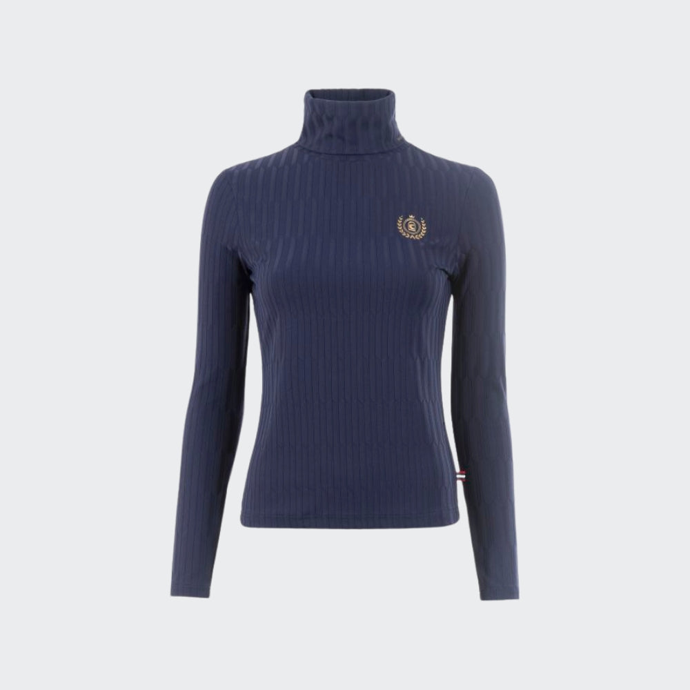 Ladies Cavalleela Turtleneck Polo - Night Shadow