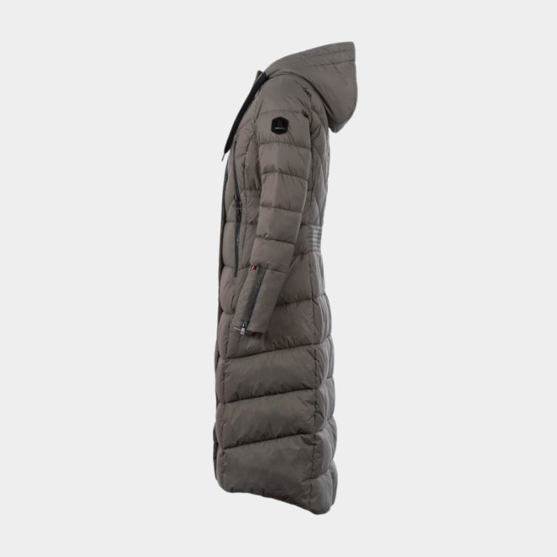 Ladies Cavalmeadow Long Padded Coat - Walnut