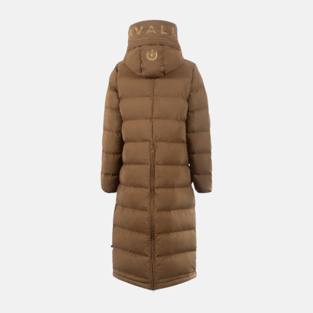 Ladies Cavallucy Padded Maxi Coat - Caramel