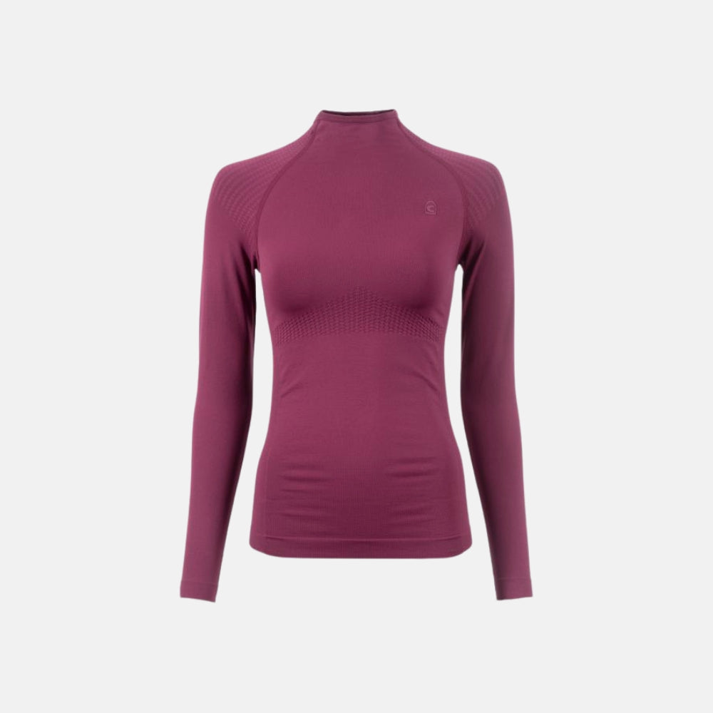 Ladies Emica Seemless Long Sleeve Training Top - Dusty Violet