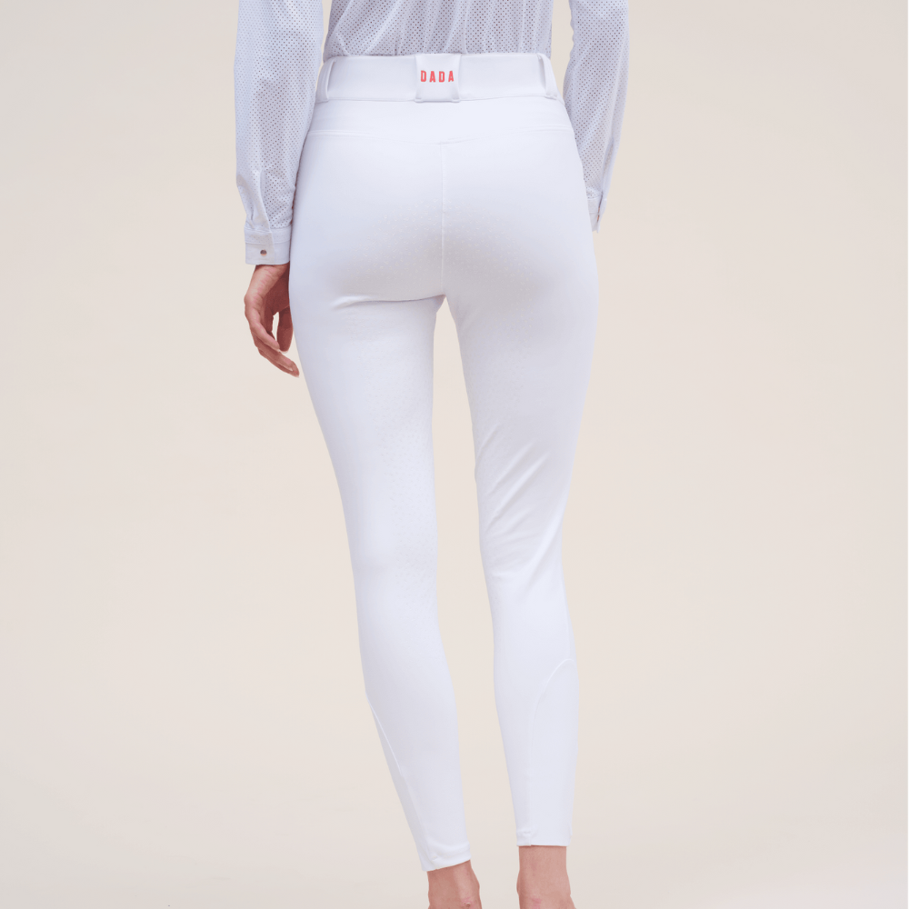 Ladies Kit Full Seat High Rise Breeches - White