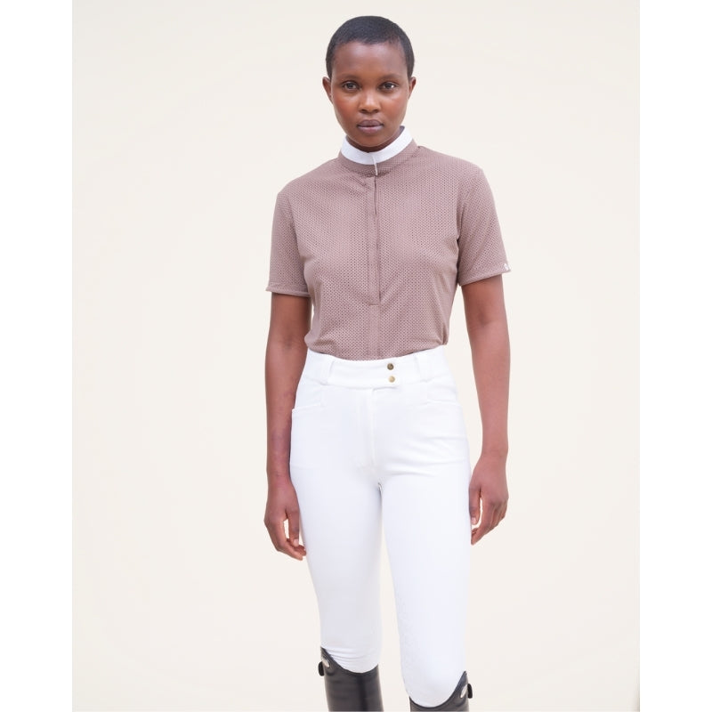 Ladies Helios S/S Show Shirt - Taupe