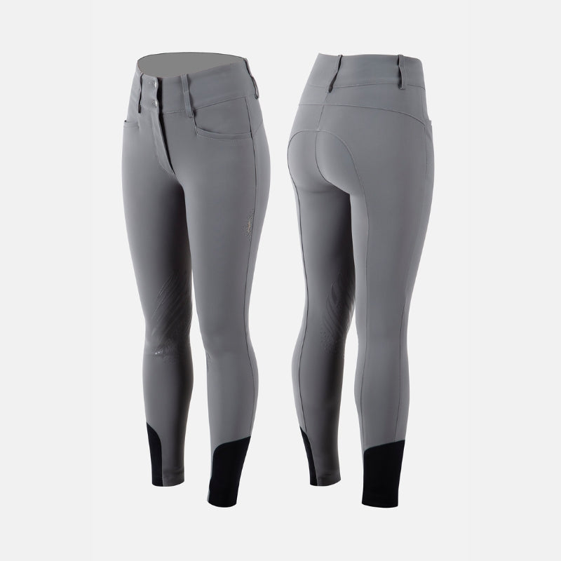 Ladies Nuka High Rise Breeches - Light Grey