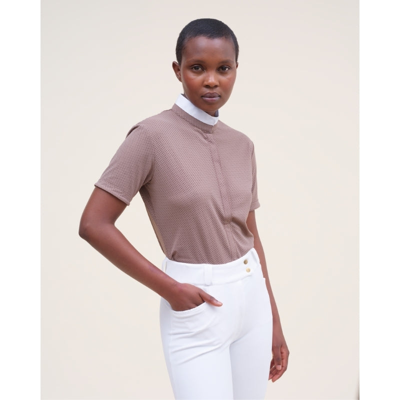 Ladies Helios S/S Show Shirt - Taupe