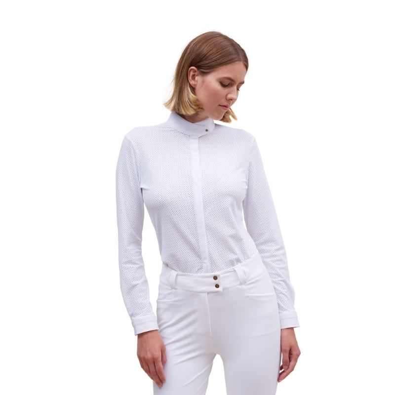 Ladies Euphoria L/S Show Shirt - White