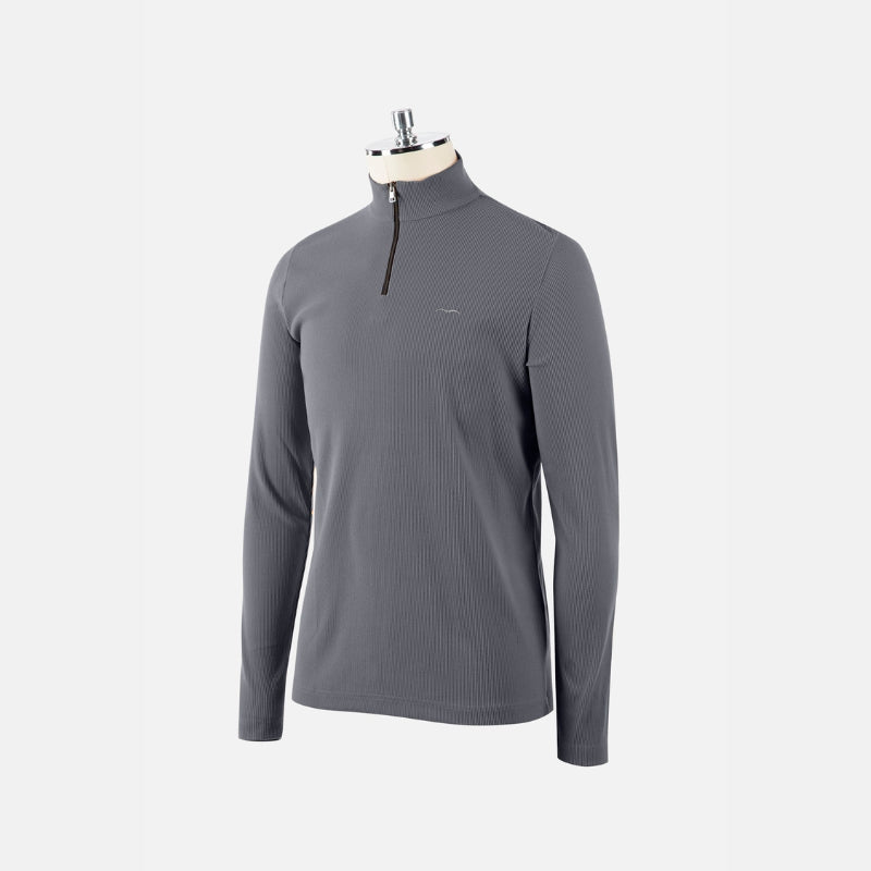 Mens Alaska Turtleneck Polo - Grey