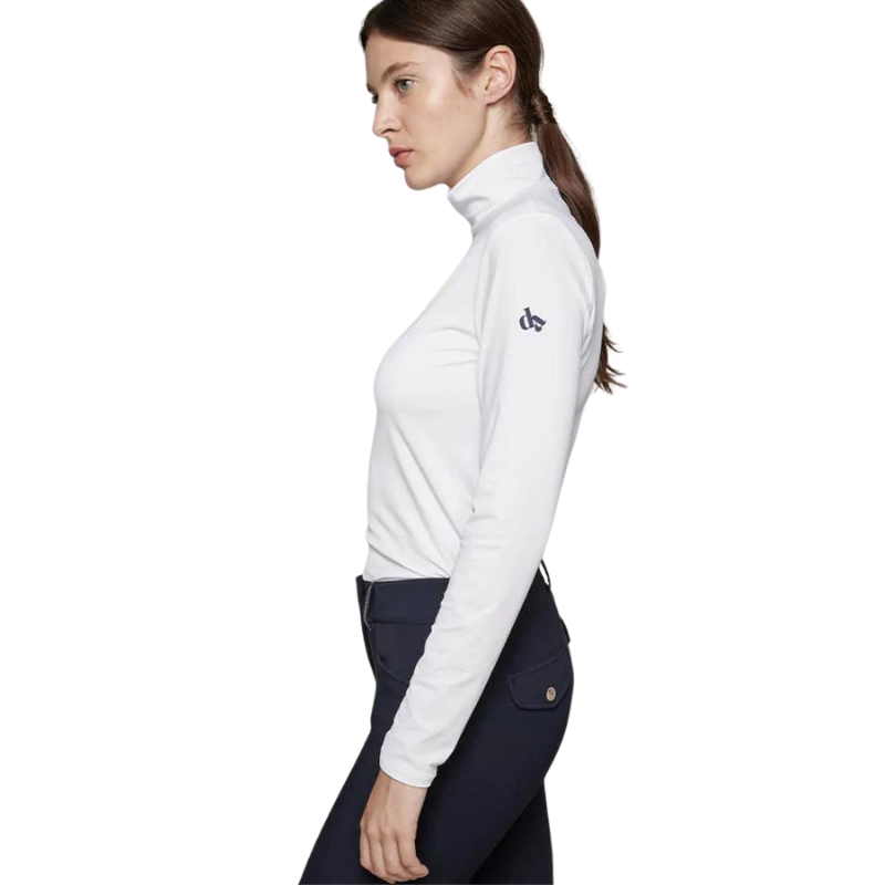 Ladies Visconti Long Sleeve Technical Training Polo - White