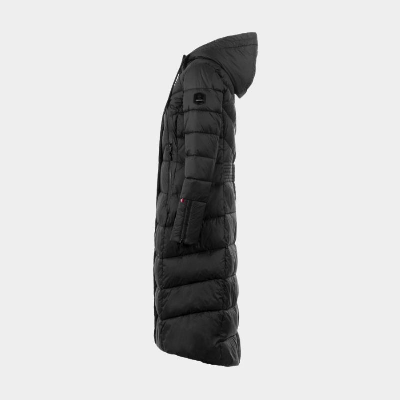 Ladies Cavalmeadow Long Padded Coat - Black