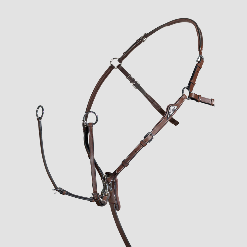 Breastplate With Removable Martingale - Brown