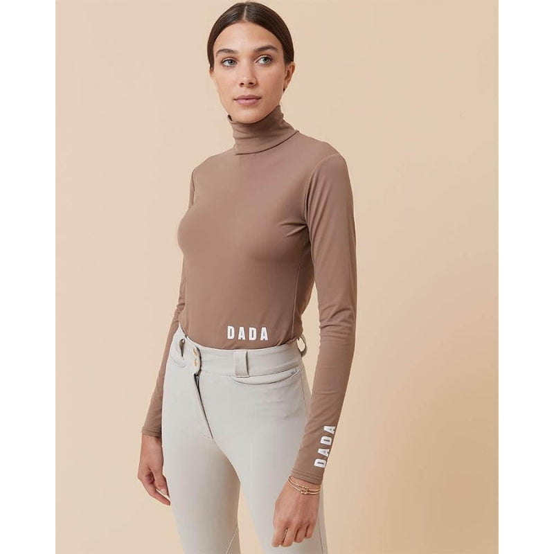 Ladies Consul High Neck Polo - Mocha