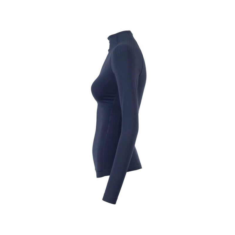 Ladies Emica Seemless Long Sleeve Training Top - Navy