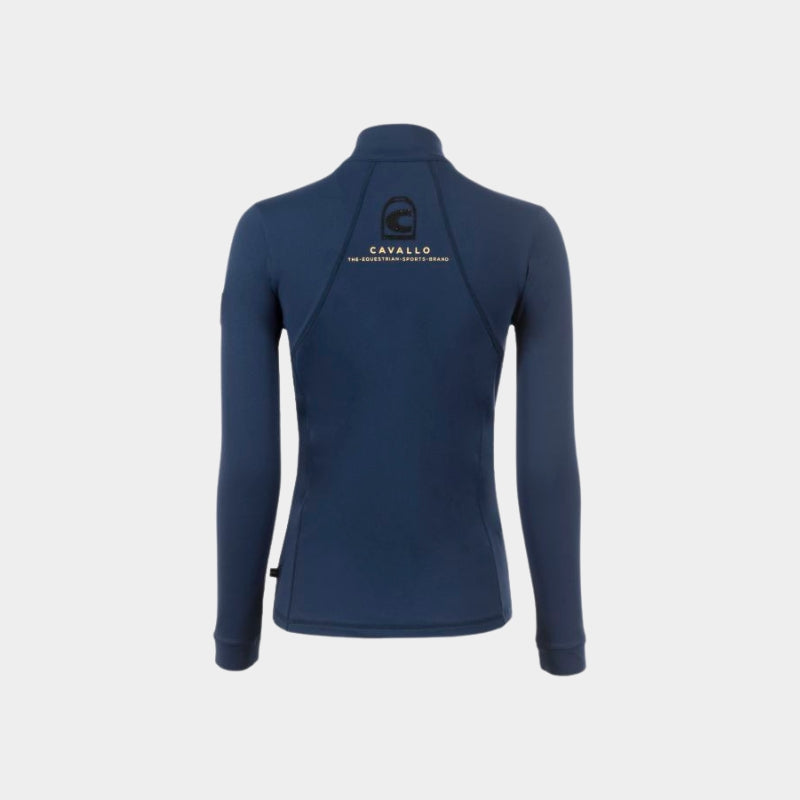 Ladies Cavalmerit Half Zip Training Polo - Night Blue