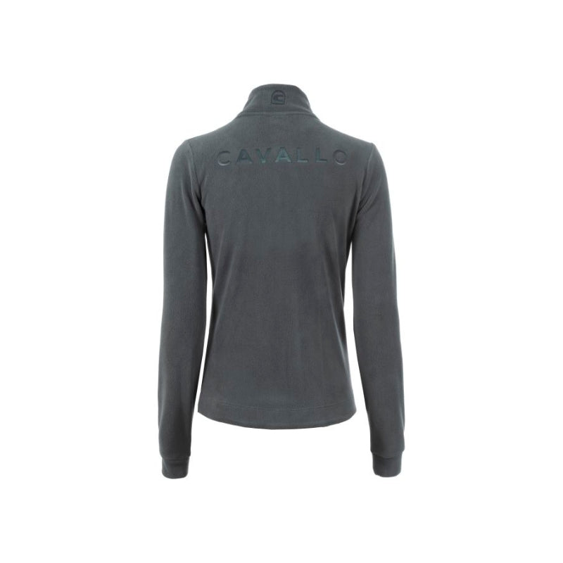 Ladies Cavalmaru Stand Up Collar Fleece - Silver Pine