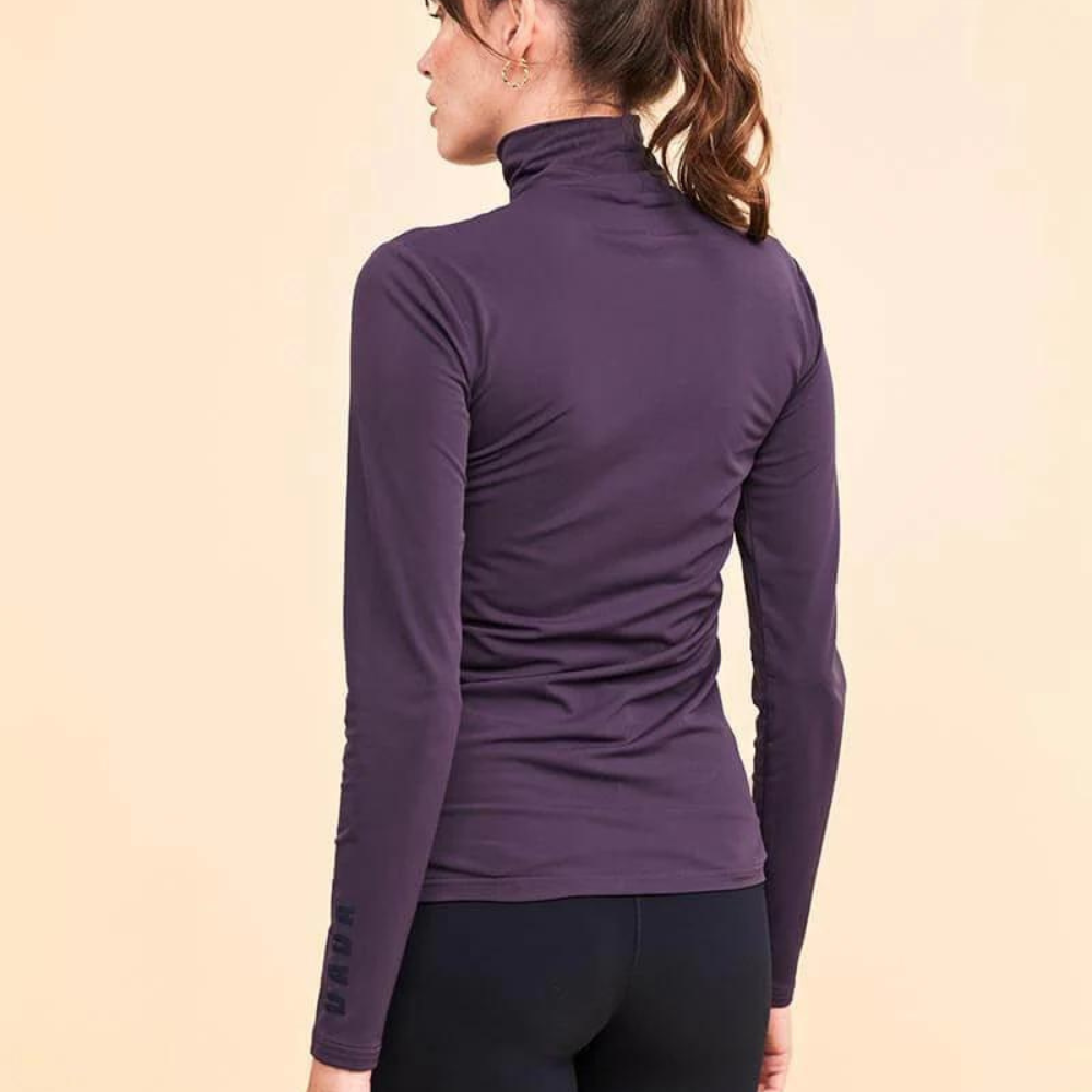 Ladies Consul High Neck Polo - Plum