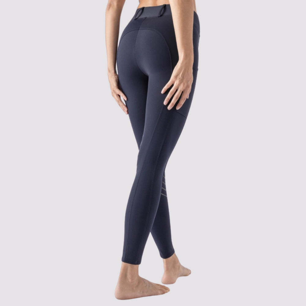 Ladies Carbek Knee Grip Legging Breeches with Phone Pocket - Navy