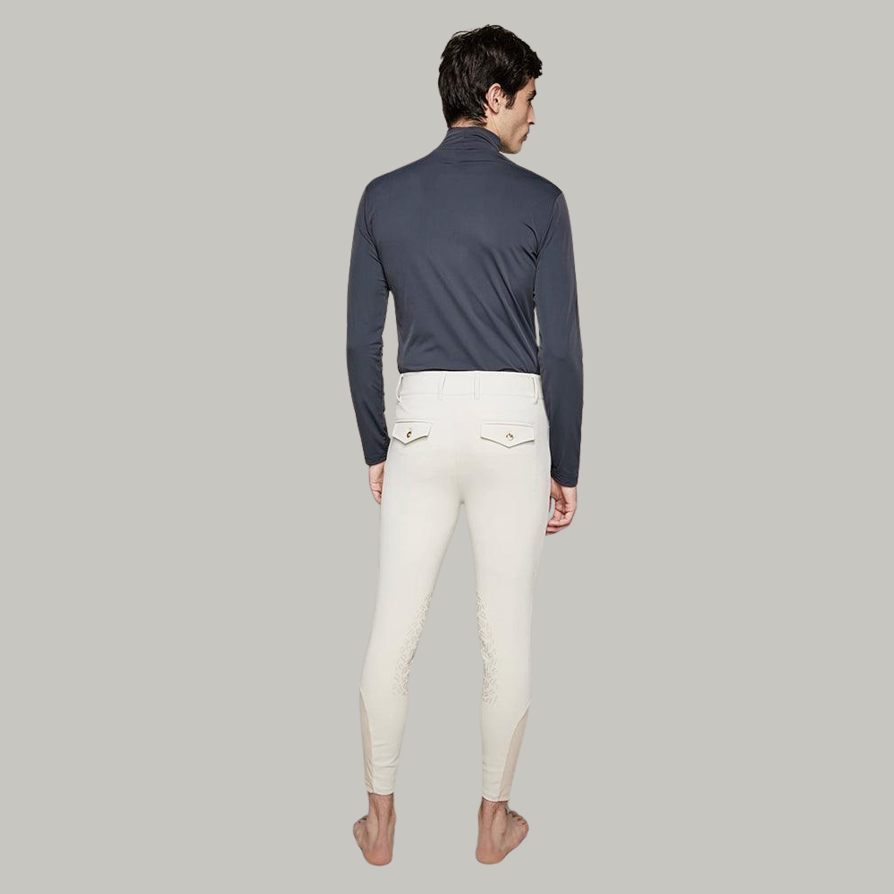 Mens Capitol Knee Grip Breeches - Beige