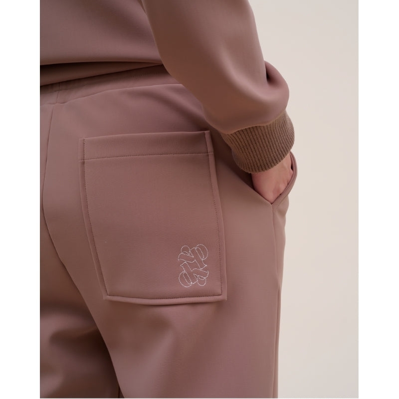 Ladies Big Ali Casual Joggers - Mocha