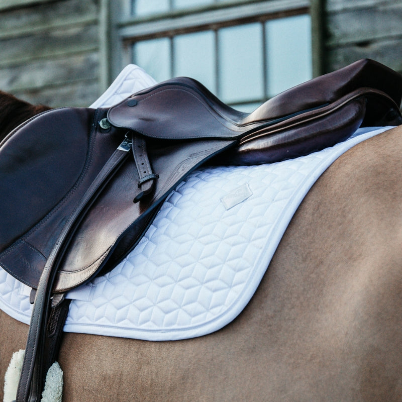 Classic Jumping Saddle Pad - White