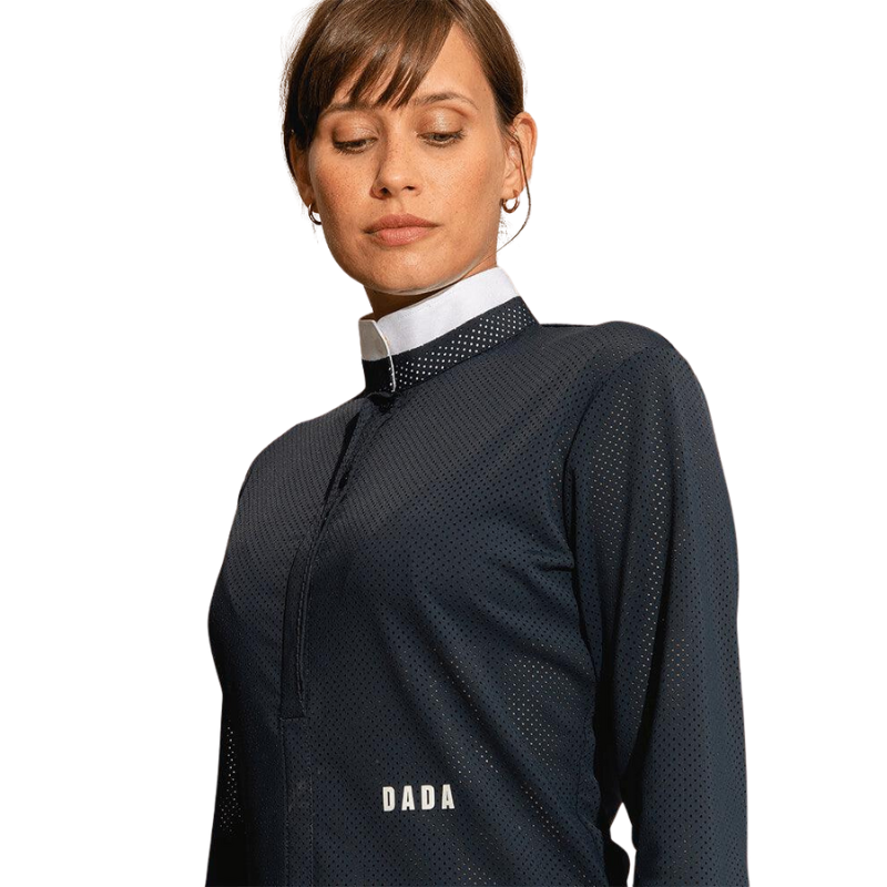 Ladies Helios Long Sleeve Show Shirt - Navy