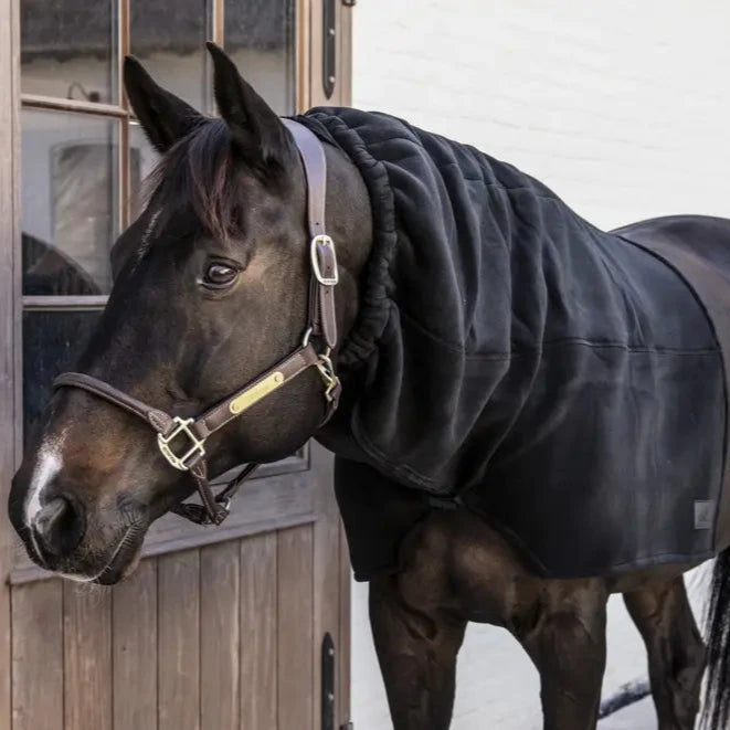 Heavy Fleece Horse Scarf - Black