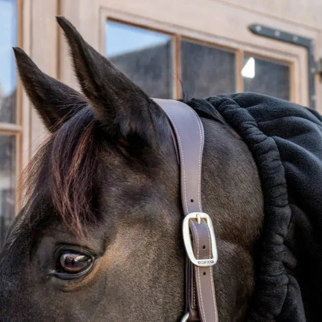 Heavy Fleece Horse Scarf - Black