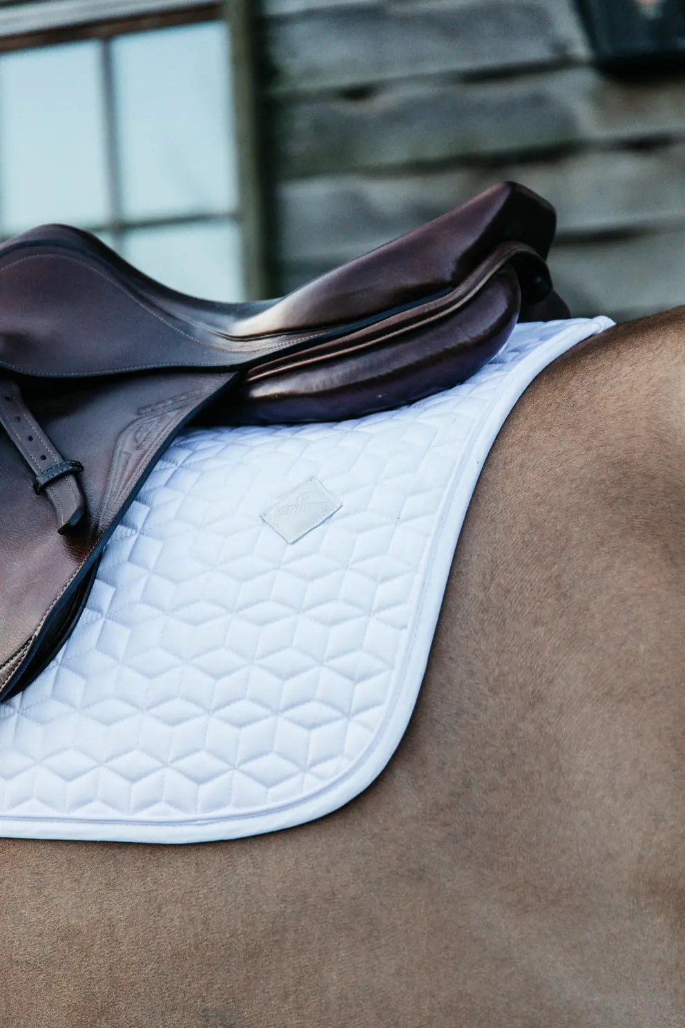 Classic Jumping Saddle Pad - White