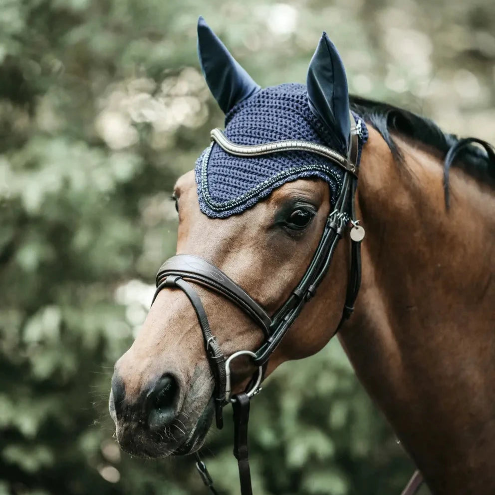 Long Stone & Pearl Fly Hood - Navy