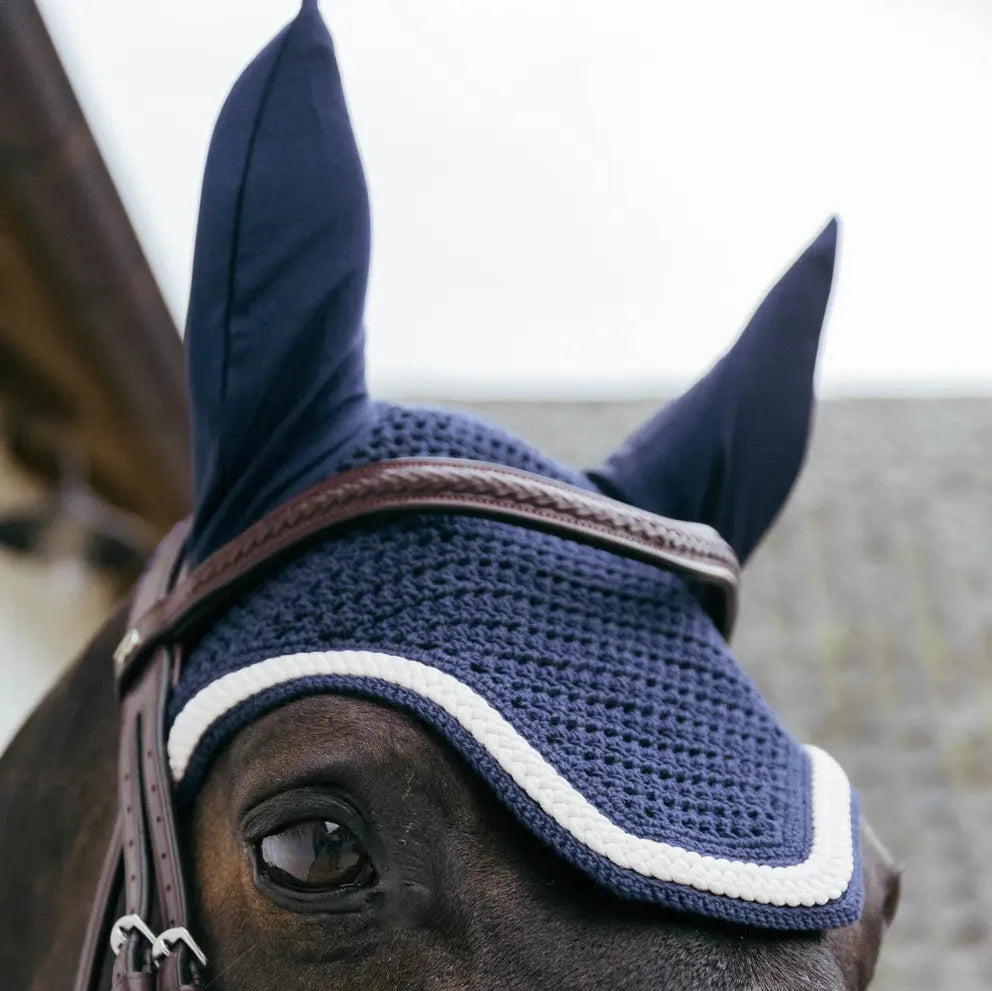 Fly Hood Wellington Plaited Cord - Navy