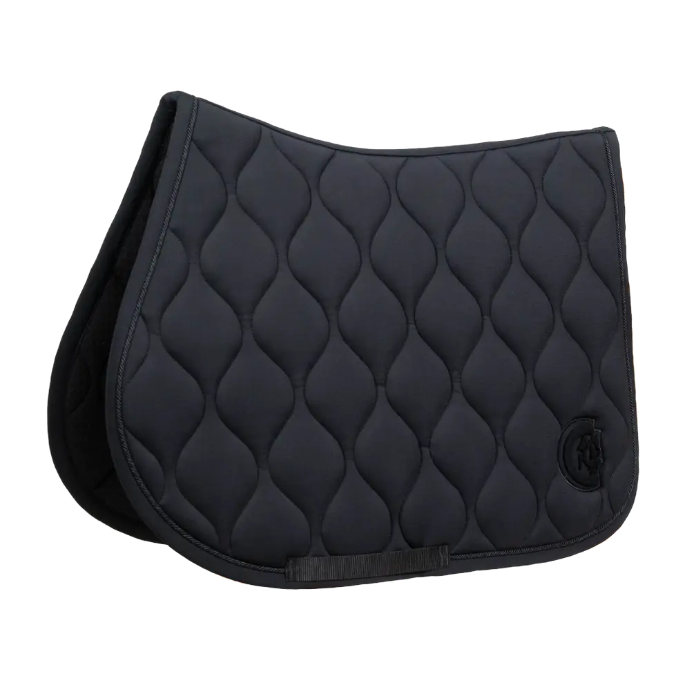 3D Wave Saddle Pad Show Jumping - Black