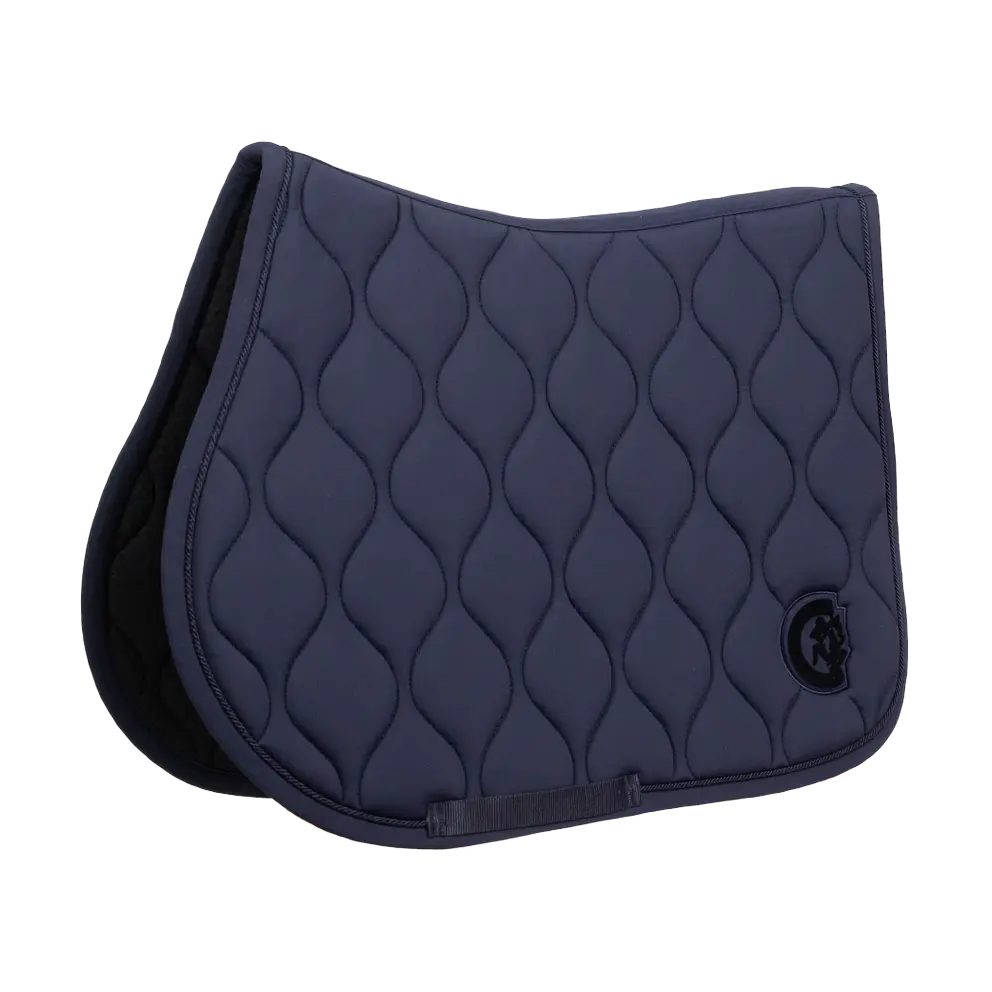 3D Wave Saddle Pad Show Jumping - Navy