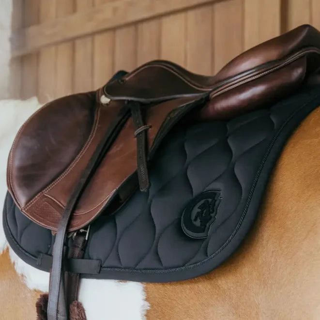 3D Wave Saddle Pad Show Jumping - Black