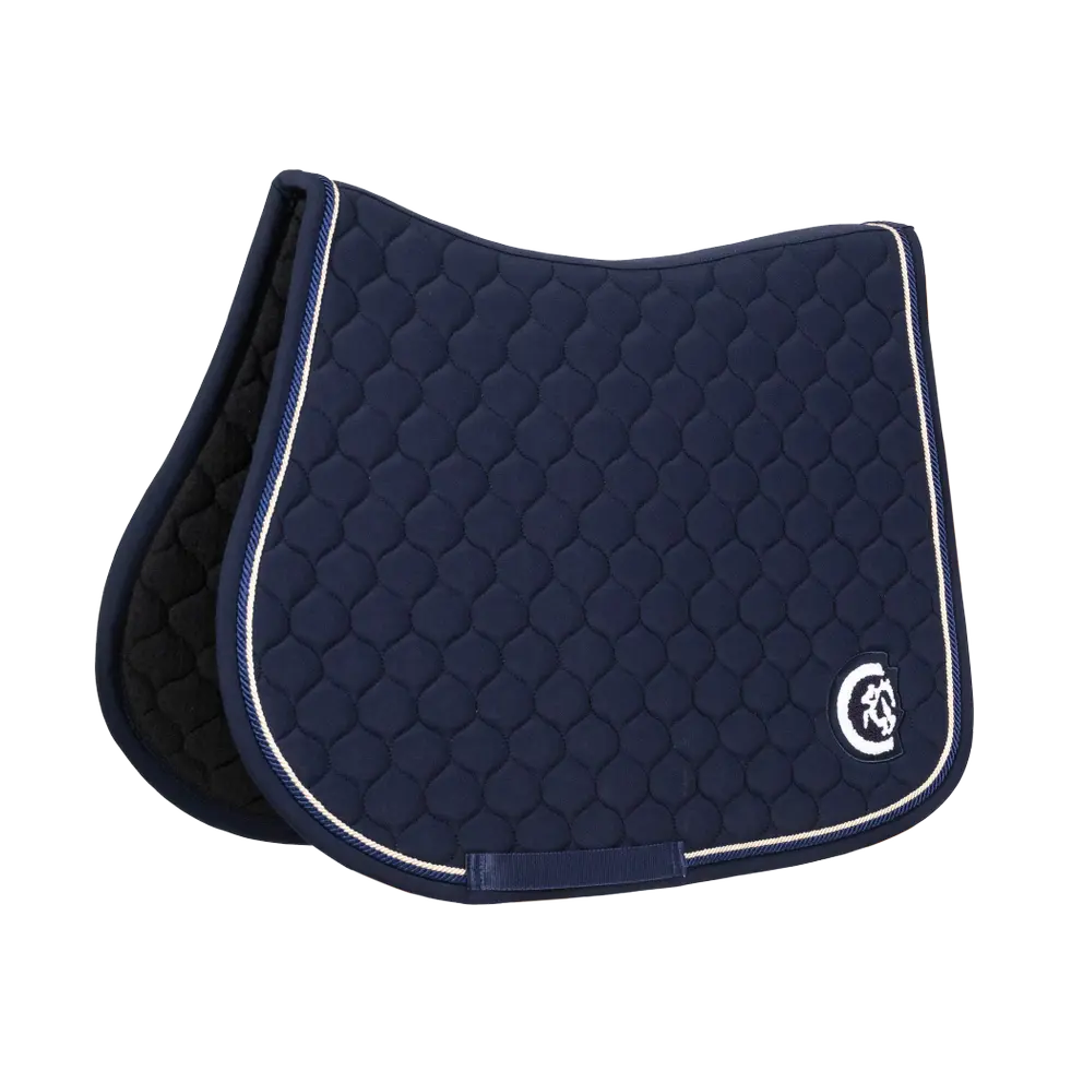 Onion Quilt 3D Logo Jumping Saddle Pad - Navy